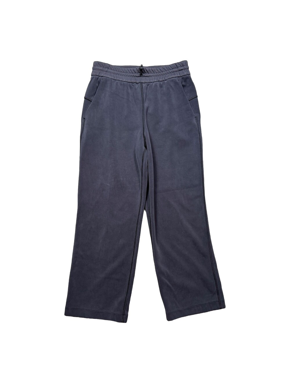 Lululemon Softstreme High Rise Straight Leg Crop Pants Size 4 Gray Wide Leg